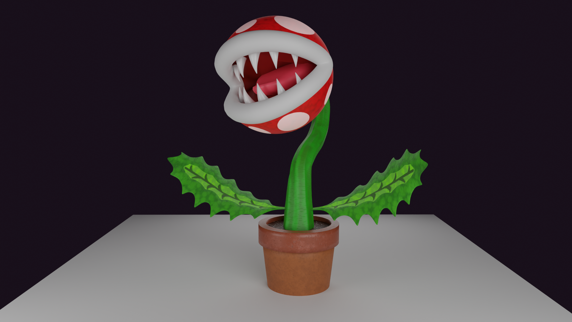 Art 3D : Plante piranha